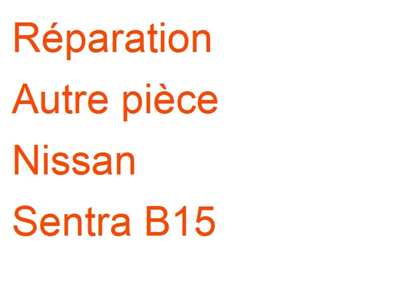 Autre pièce Nissan Sentra B15