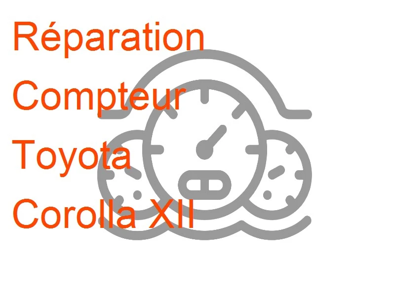 Compteur Toyota Corolla XII
