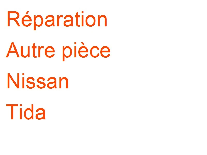 Autre pièce Nissan Tida