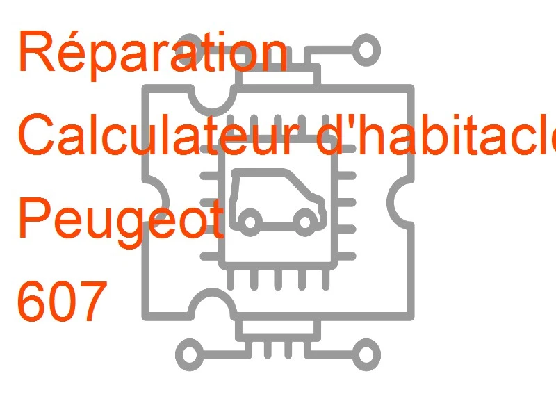 Calculateur d'habitacle BSI Peugeot 607 Johnson Controls (JCAE) BSI04EV K