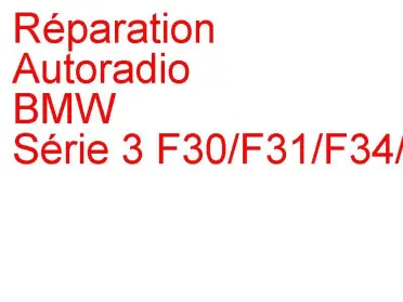 Autoradio BMW Série 3 F30/F31/F34/F80