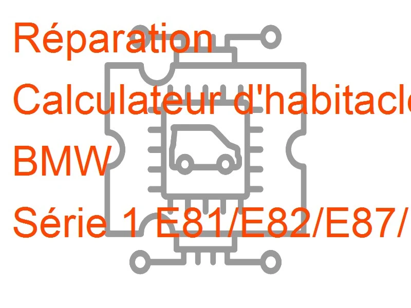 Calculateur d'habitacle Body Computer BMW Série 1 E81/E82/E87/E88