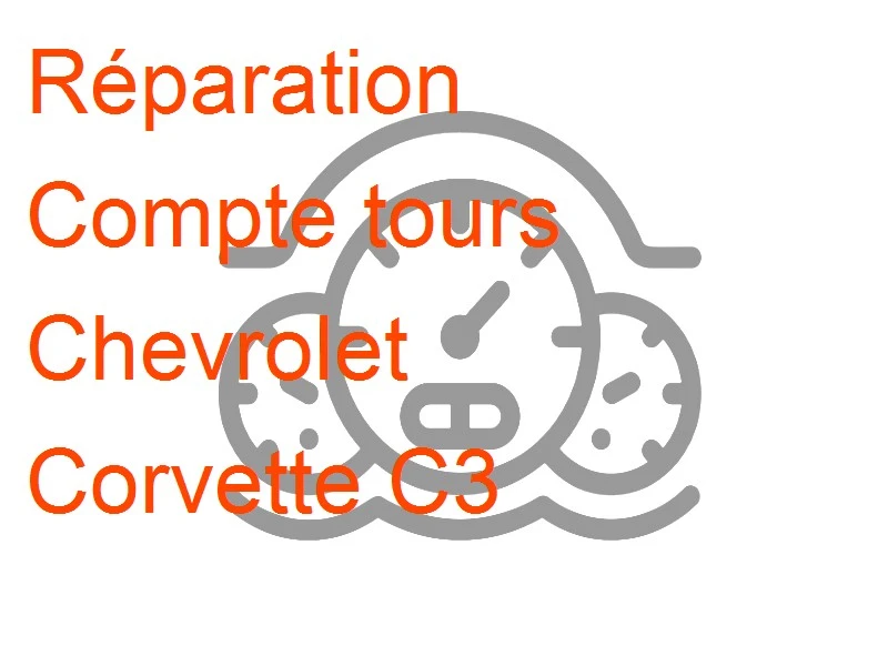 Compte tours Chevrolet Corvette C3