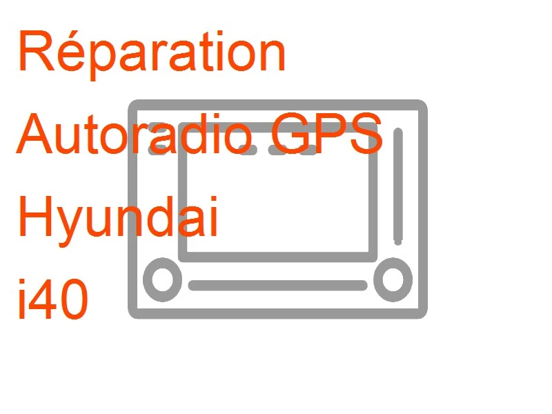 Autoradio GPS Hyundai i40 Hyundai LAN1100EHVF
