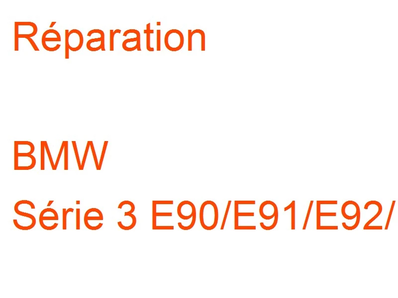 BMW Série 3 E90/E91/E92/E93