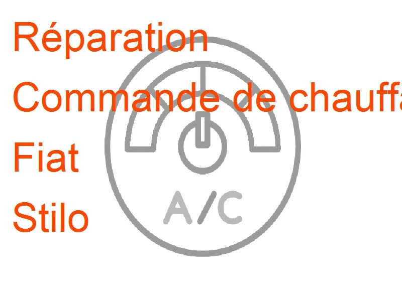 Commande de chauffage Fiat Stilo