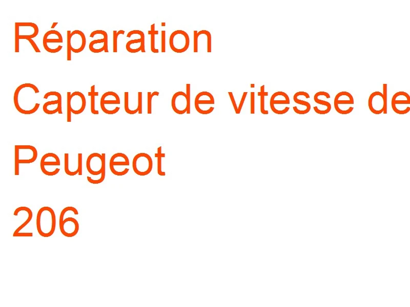 Capteur de vitesse de rotation Peugeot 206 ATE