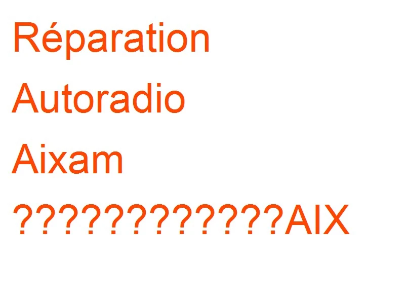 Autoradio Aixam ????????????AIX