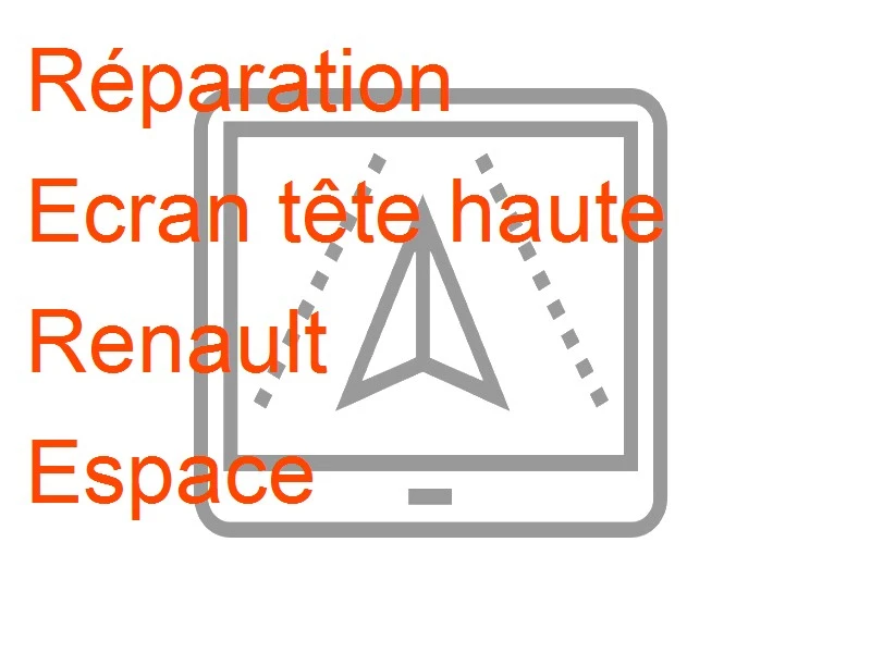 Ecran tête haute Renault Espace