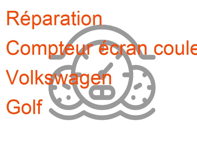 Compteur écran couleur Volkswagen Golf