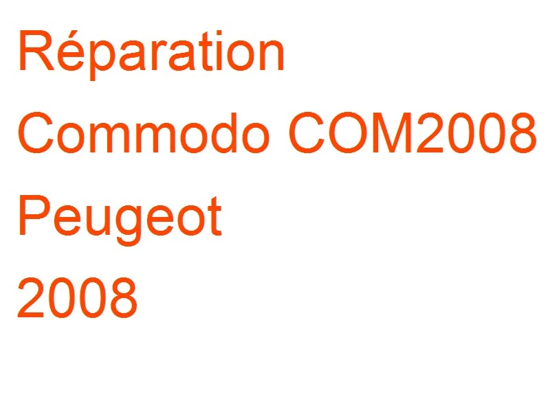 Commodo COM2008 Peugeot 2008