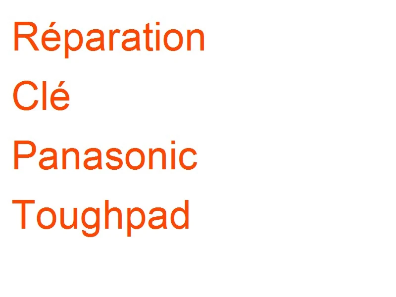 Clé Panasonic Toughpad