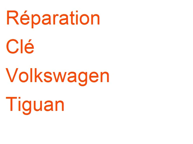 Clé Volkswagen Tiguan