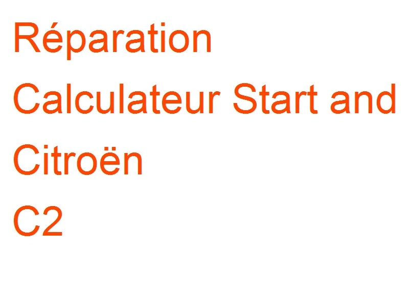 Calculateur Start and Stop Citroën C2 Valeo