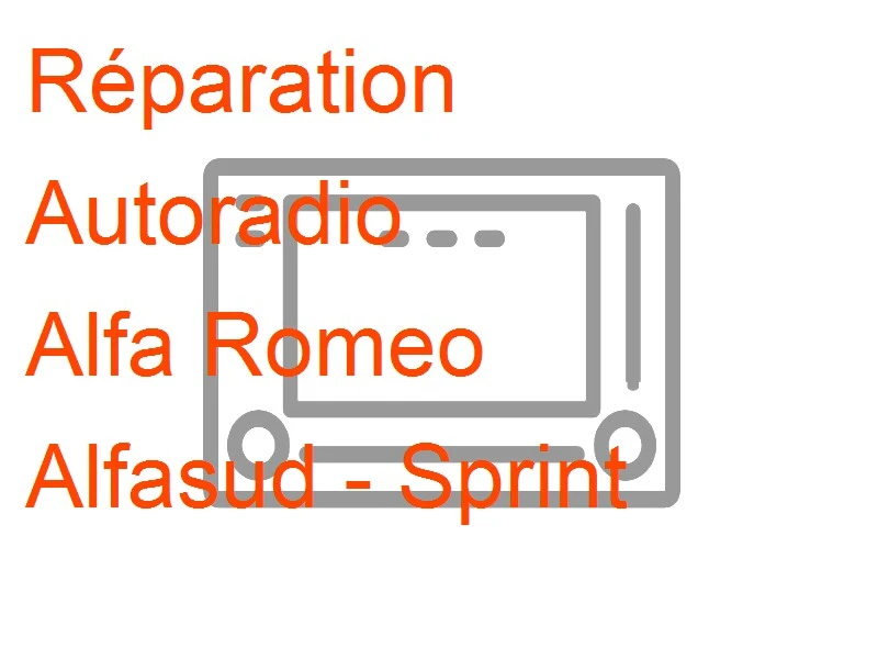 Autoradio Alfa Romeo Alfasud - Sprint
