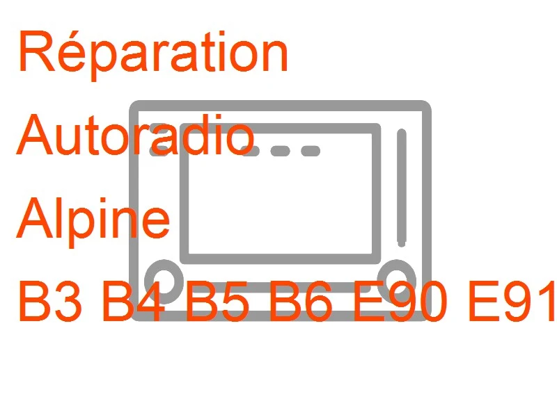 Autoradio Alpine B3 B4 B5 B6 E90 E91 E92 E93