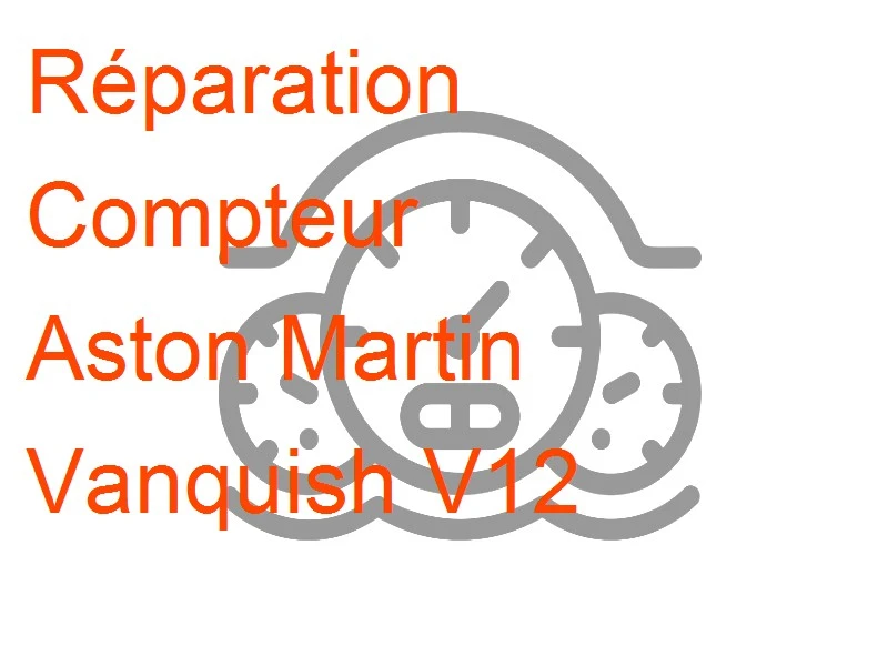 Compteur Aston Martin Vanquish V12
