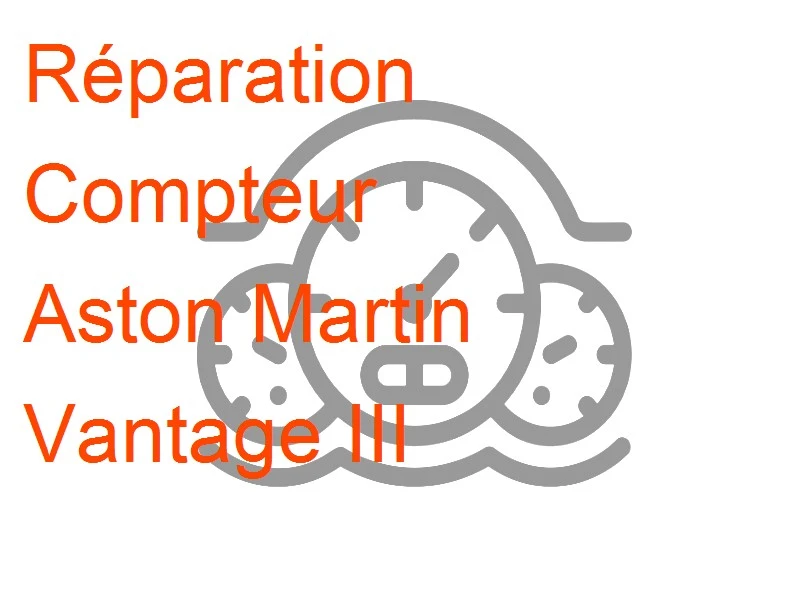 Compteur Aston Martin Vantage III
