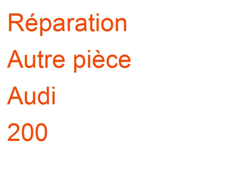 Autre pièce Audi 200