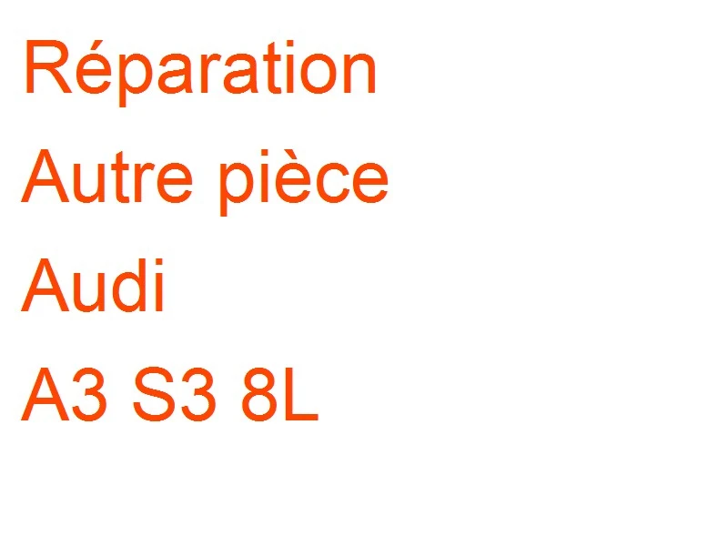 Autre pièce Audi A3 S3 8L