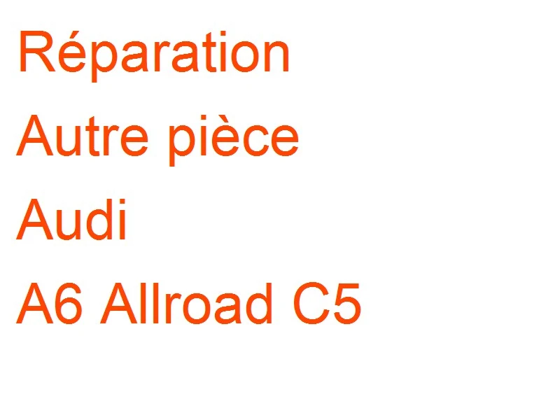Autre pièce Audi A6 Allroad C5