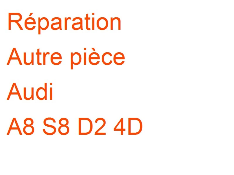 Autre pièce Audi A8 S8 D2 4D