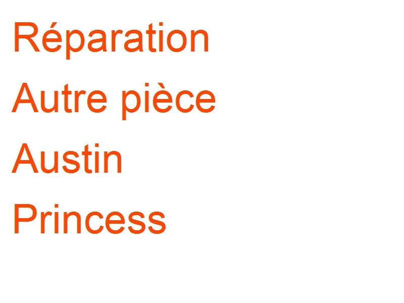 Autre pièce Austin Princess