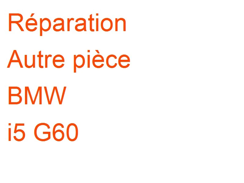 Autre pièce BMW i5 G60