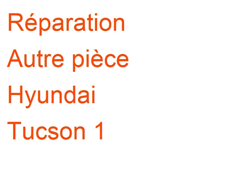 Autre pièce Hyundai Tucson 1