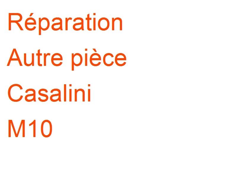 Autre pièce Casalini M10
