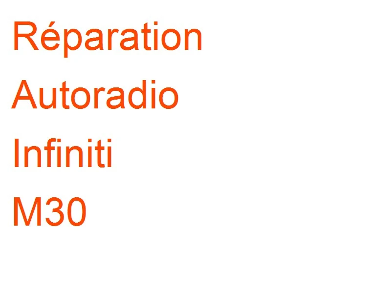 Autoradio Infiniti M30