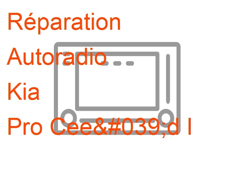 Autoradio Kia Pro Cee'd I