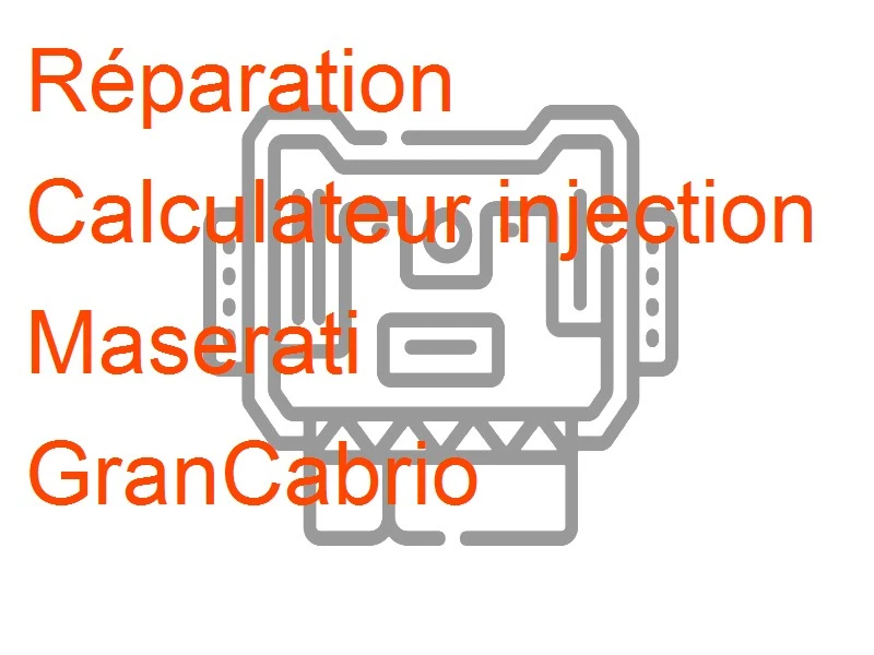 Calculateur injection Maserati GranCabrio