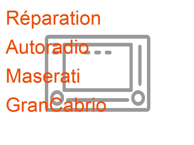 Autoradio Maserati GranCabrio