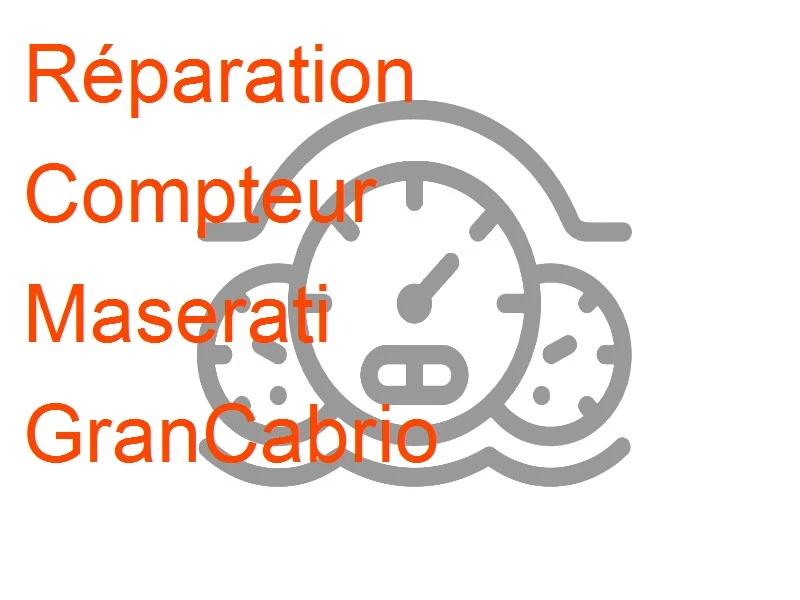 Compteur Maserati GranCabrio