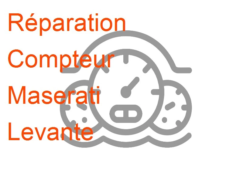 Compteur Maserati Levante