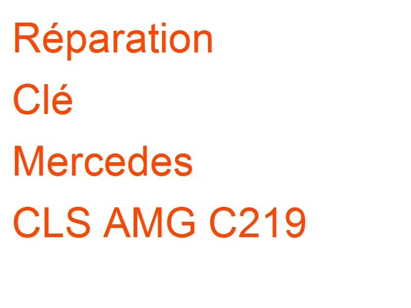 Clé Mercedes CLS AMG C219