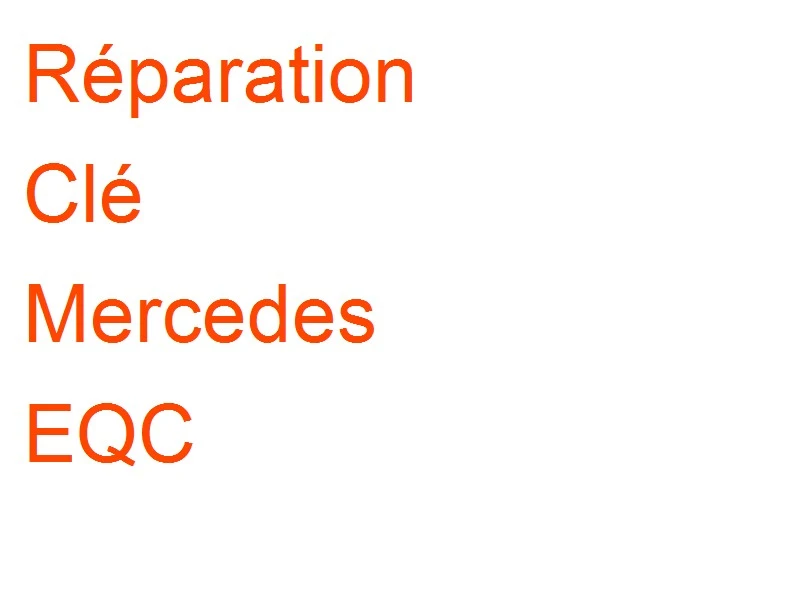 Clé Mercedes EQC