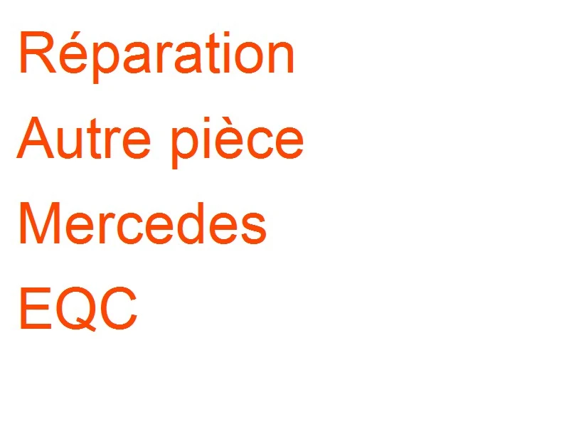Autre pièce Mercedes EQC