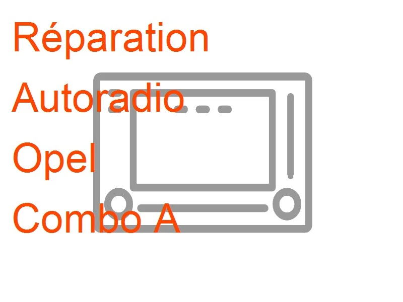 Autoradio Opel Combo A