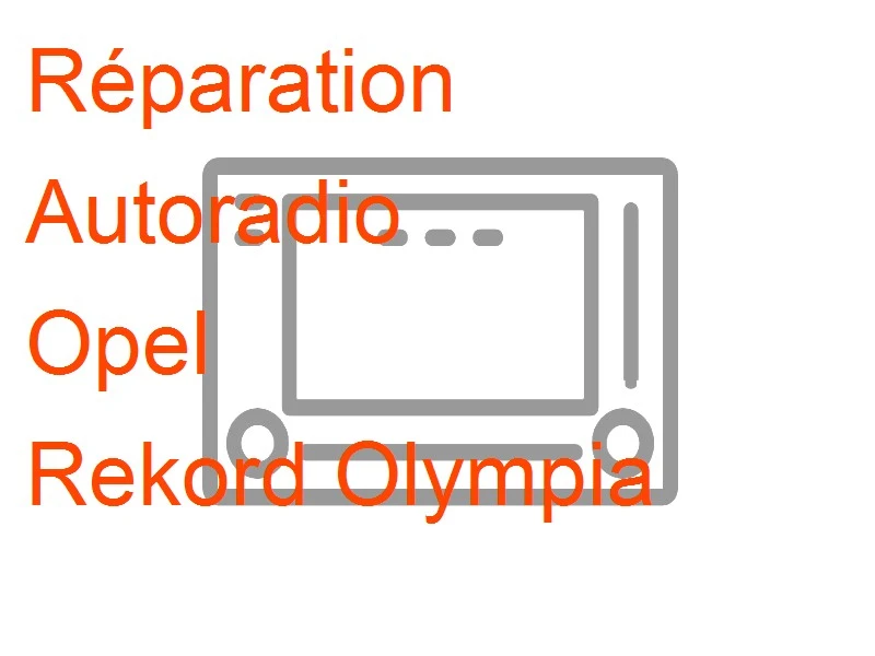 Autoradio Opel Rekord Olympia