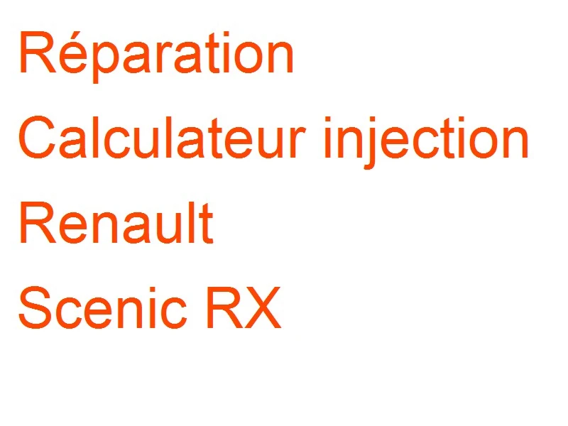 Calculateur injection Renault Scenic RX