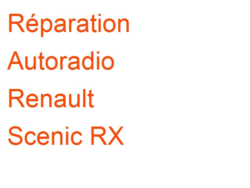 Autoradio Renault Scenic RX