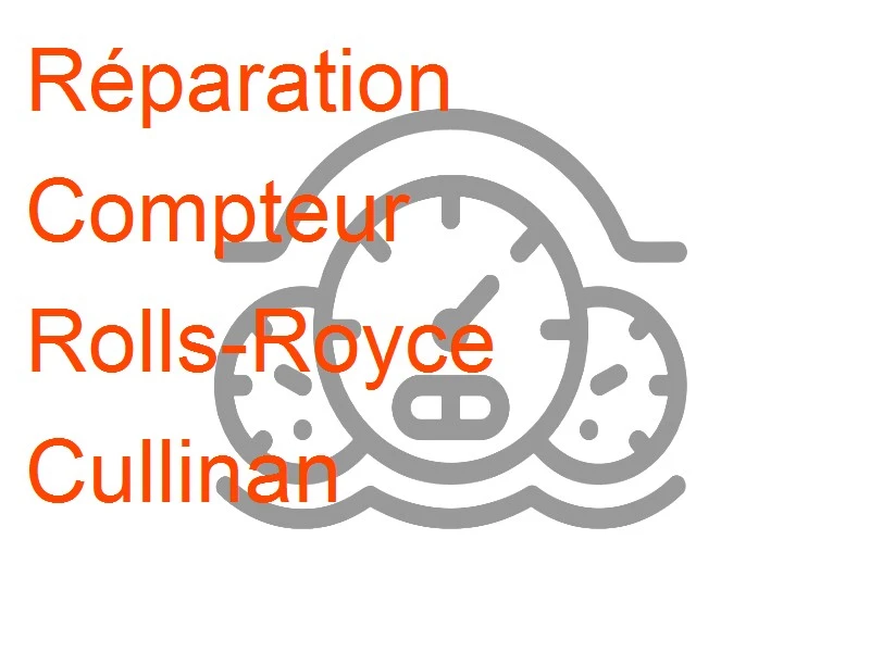 Compteur Rolls-Royce Cullinan