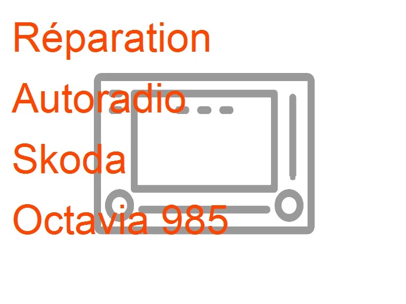 Autoradio Skoda Octavia 985