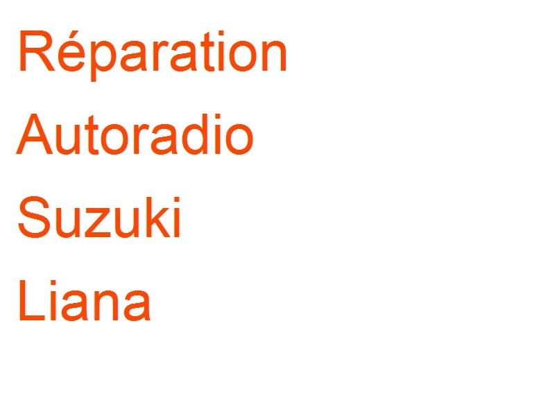 Autoradio Suzuki Liana