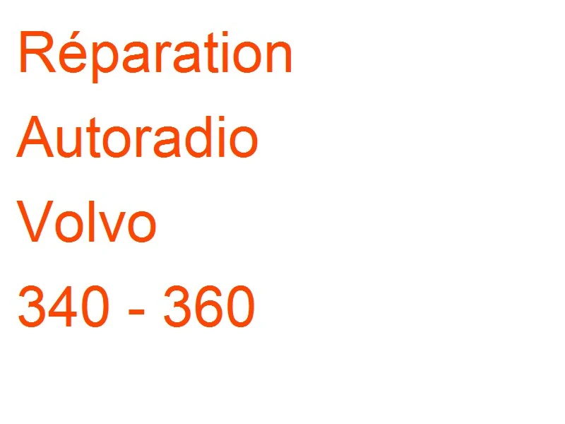 Autoradio Volvo 340 - 360