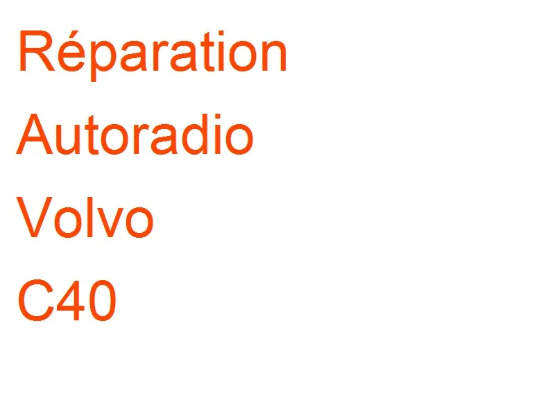 Autoradio Volvo C40