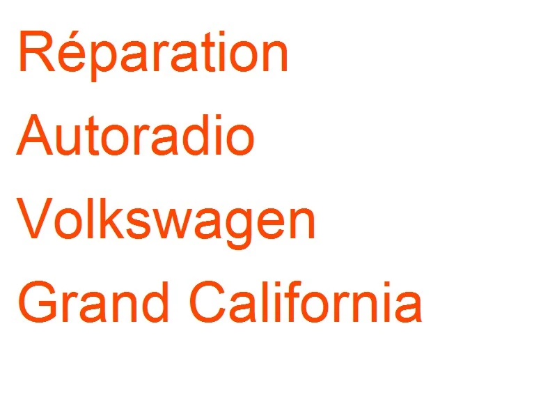 Autoradio Volkswagen Grand California