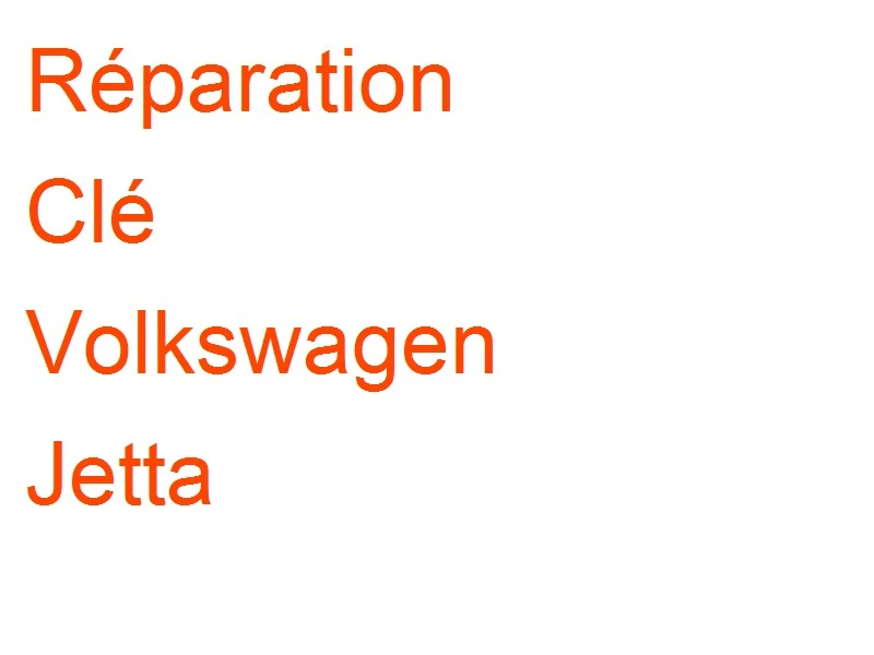 Clé Volkswagen Jetta